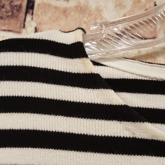 Talbots Petites Black/White Sweater Size Med P - Picture 4 of 9
